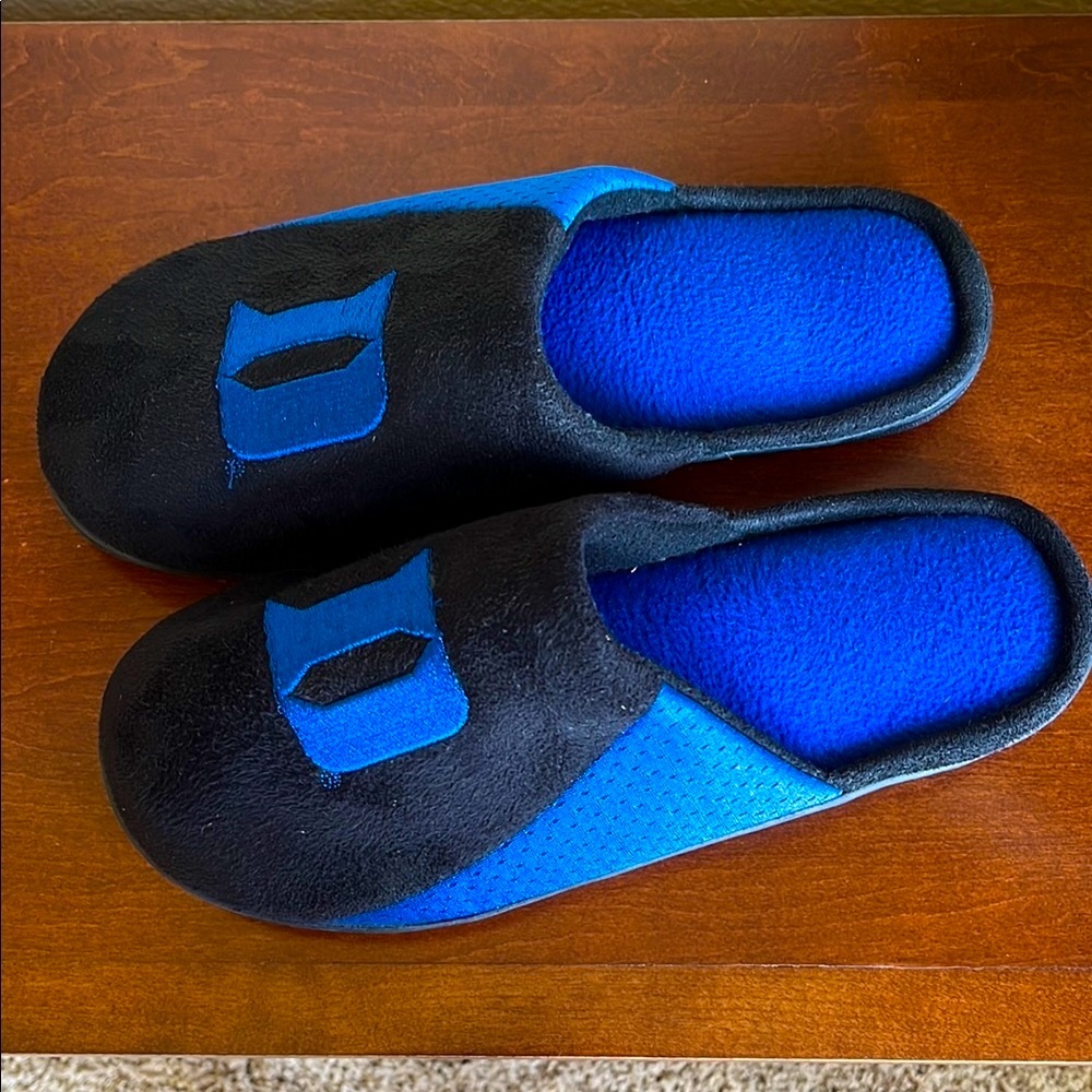 Duke Blue Devils Blue and Black Slippers